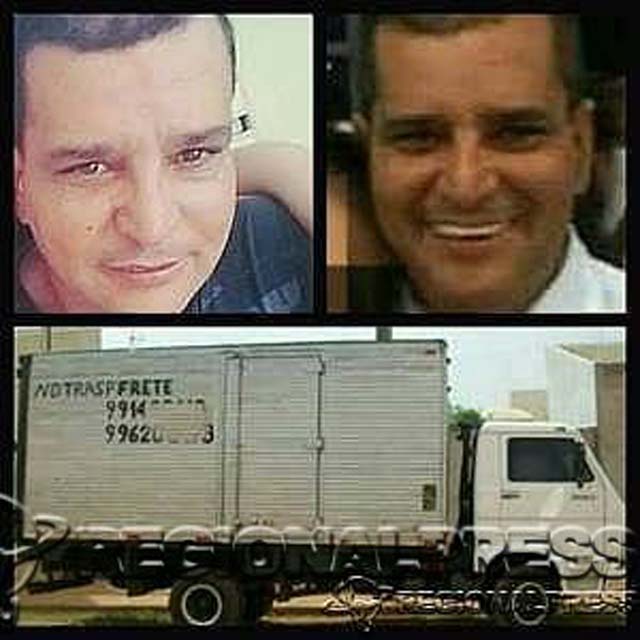 Nivaldo Donizete e o caminhão que foi roubado.  Foto: Regionalpress