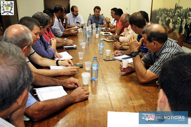 Reunião entre Governo de Andradina, Câmara Municipal e Usinas Sucroalcooleiras. Foto: Secom/Prefeitura