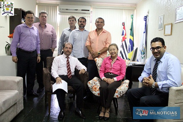 Prefeita Tamiko se reuniu de manhã com representantes da segurança da Polícia Civil do município. Foto: Secom/Prefeitura
