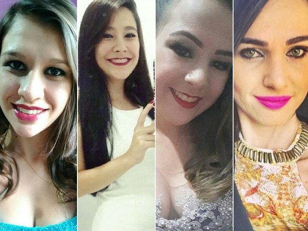 Camila, Ana Carolina e Bruna morreram no acidente; Nayara está internada no HC em Ribeirão Preto (Foto: Arquivo pessoal/Divulgação).