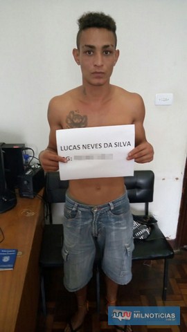 "Luquinha" já tem outras passagens policiais, disse o delegado. Foto: Polícia Civil/Divulgação