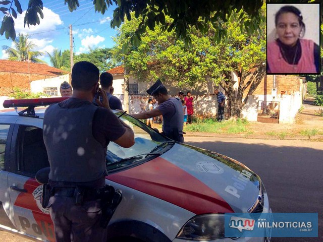 Mulher (detalhe), foi encontrada morta pelo filho de 18 anos, na casa onde morava há apenas dois dias. Foto: Averdadeonline