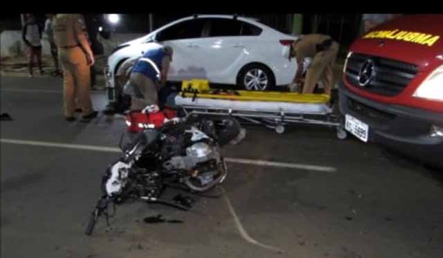 O motociclista Kennedy Simões, de 21 anos de idade, perdeu a vida após colidir contra um Chevrolet Ônix. Foto: A Rede