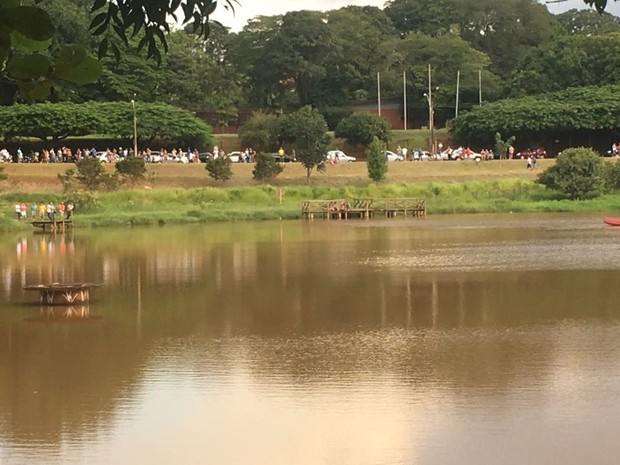 Adolescente se afogou em lago de Lençóis Paulista (Foto: Tiago Henrique/Arquivo Pessoal).