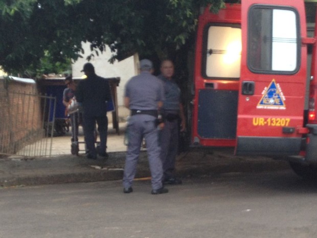 Crime em casa no Centro de Urupês (Foto: Aplicativo/TEM Você).