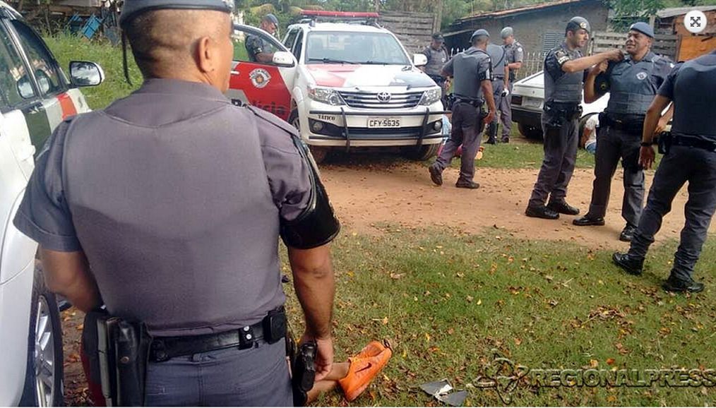 Policiais militares durante ação em Araçatuba (Fotos: Charles Caleb/ RegionalPress)