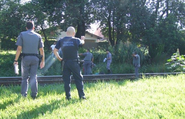 Homem morreu após ser atropelado por trem em Nova Odessa (Foto: Aparecido José Gielfi/Jorna de Nova Odessa).