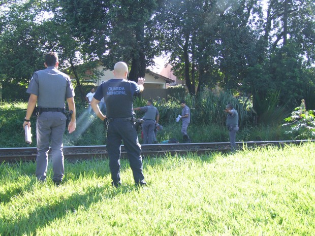 Homem morreu após ser atropelado por trem em Nova Odessa (Foto: Aparecido José Gielfi/Jorna de Nova Odessa).