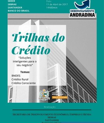 Desenvolvimento do Governo de Andradina recebe inscrições até o dia 10 de abril para o “Trilhas do Crédito – Soluções Inteligentes para o seu negócio”. Foto: Secom/Prefeitura