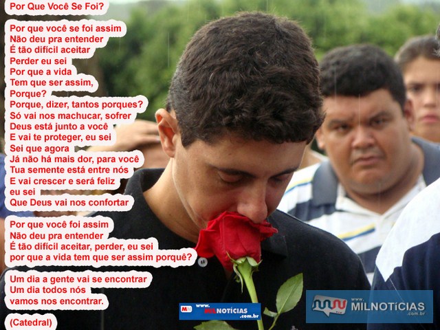 Filho da vítima, Flávio Batista Amorim, o "FlVINHO", fez uma linda homenagem em rede social no dia do sepultamento da mãe. foto: MANOEL MESSIAS/Mil Noticias