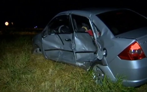 Batida transversal matou uma mulher de 62 anos (Foto: Reprodução/TV Fronteira).