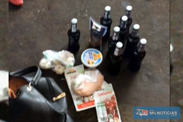 Foram recuperados bebidas e embutidos e devolvidos ao supermercado. Foto: Reprodução/Whats Ap
