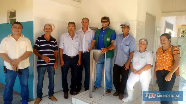 Governo de Andradina conheceu fábrica de queijos no assentamento Santa Clara, na cidade de Bataguassu (MS). Foto: Secom/Prefeitura