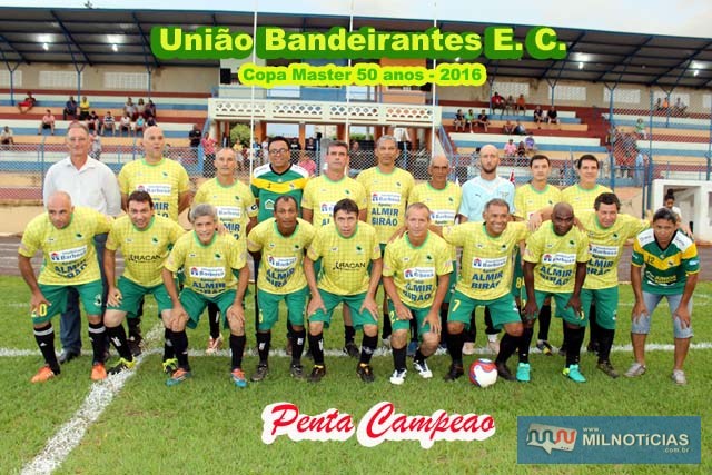 A equipe do Ubec é a atual campeão do Campeonato Máster 50 anos. Foto: Manoel Messias/Mil Noticias
