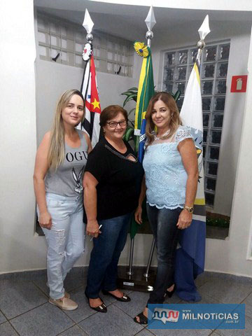 Após a reunião de apresentação, Adilma já despachou no gabinete junto a prefeita e a presidente do Fundo, Lilian Nascimento. Foto: Assessoria de Imprensa