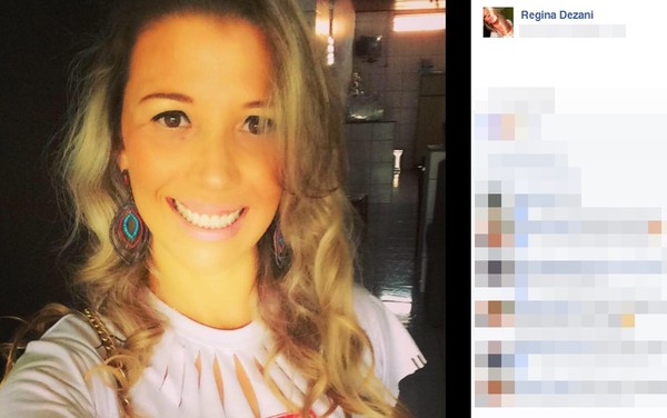 Regina Dezani foi socorrida e levada para um hospital, mas não resistiu (Foto: Reprodução/Facebook).