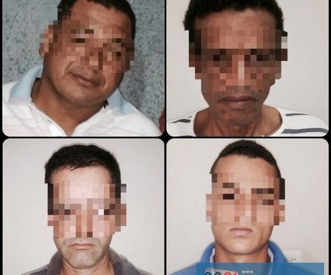 Os quatro capturados foram encaminhados à cadeia de Pereira Barreto. Foto: Polícia Civil/Divulgação