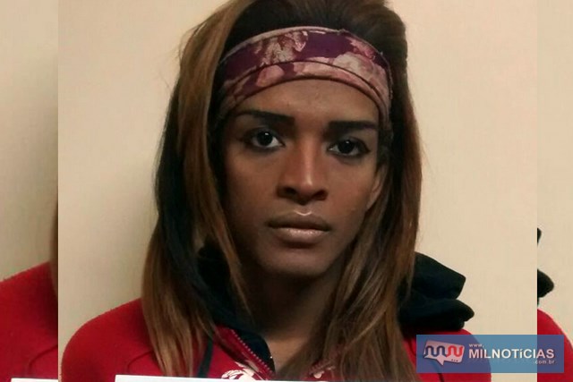 Travesti ‘Sandy’ foi indiciado por tráfico de entorpecente e recolhido à cadeia de Pereira Barreto. Foto: DIVULGAÇÃO
