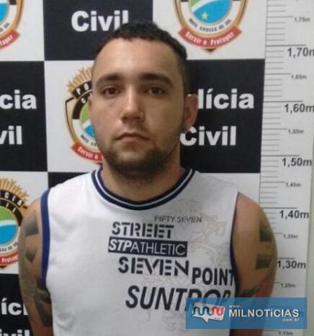 Vilson Taveira quando preso pela Polícia Civil do Estado do Mato Grosso do Sul. Foto: DIVULGAÇÃO/PC