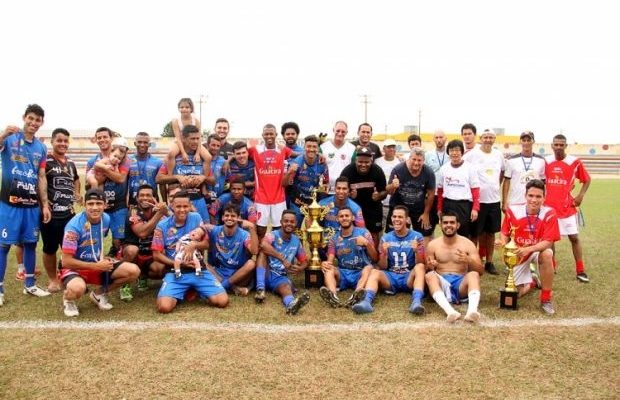 O time do Porto é o atual campeão do futebol  Amador de Andradina. Foto: Secom/Prefeitura