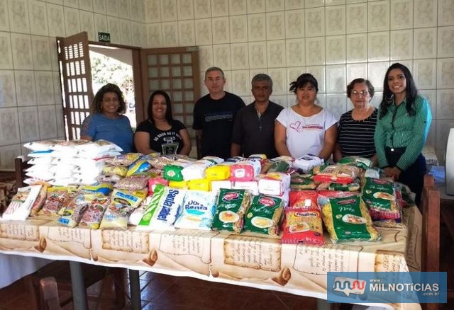 Recanto do Senhor Jesus recebeu aproximadamente quatrocentos quilos de alimentos. Foto: Secom/Prefeitura