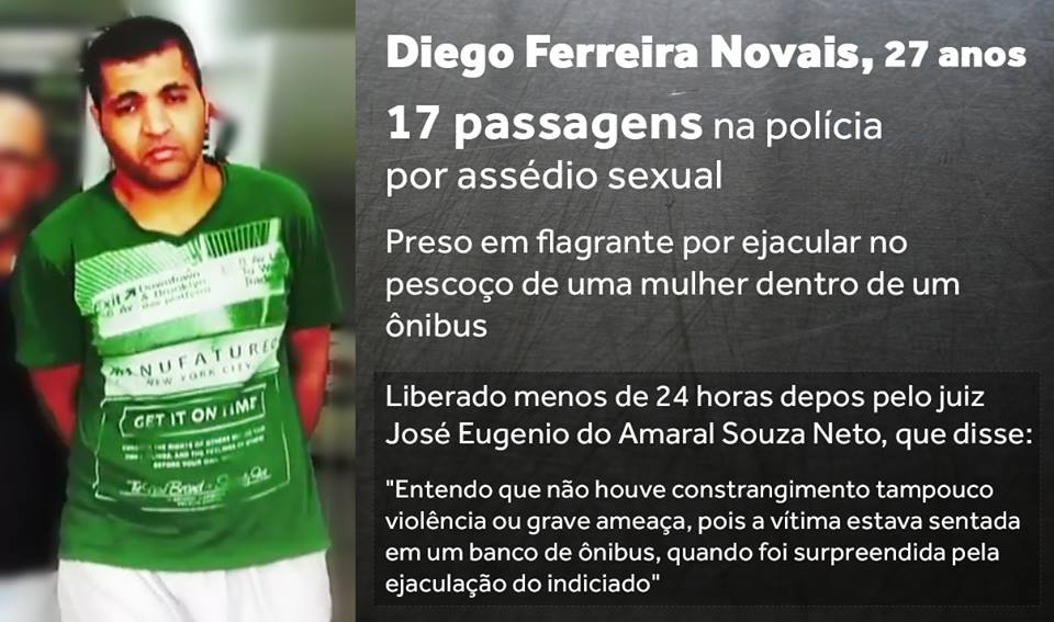 Decisão do juiz de soltar o acusado gerou uma onde de protestos em redes sociais. Foto: Polícia Civil