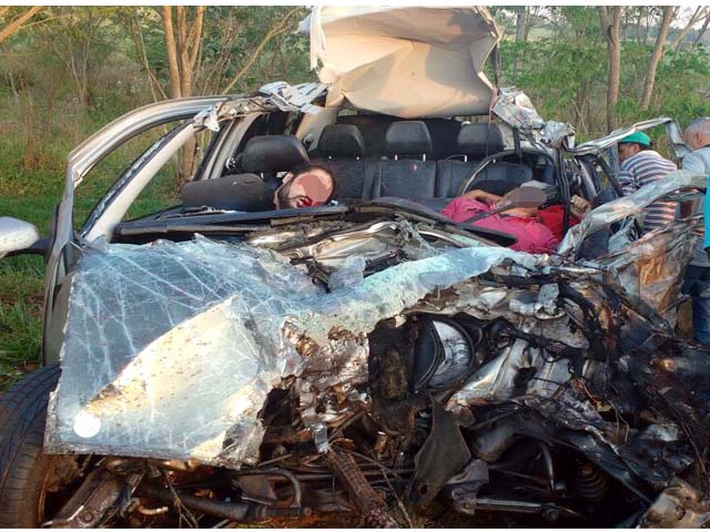 Daniel Grandolpho (esq.), também não resistiu aos ferimentos e morreu, totalizando três mortes. Foto: Whats App