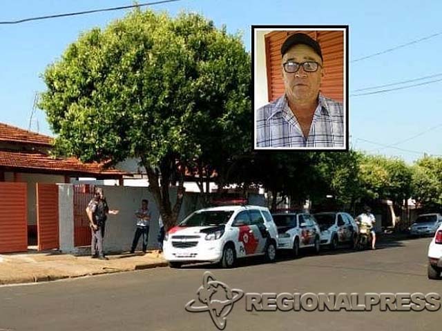 O crime ocorreu na casa das vítimas em General Salgado. No detalhe a foto do acusado de cometer os homicídios. (Regional Press)