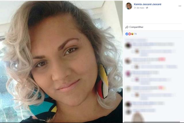 Três filhos da cabeleireira, todos com menos de 14 anos, presenciaram a briga dela com o marido, suspeito do crime (Foto: Reprodução / Facebook).