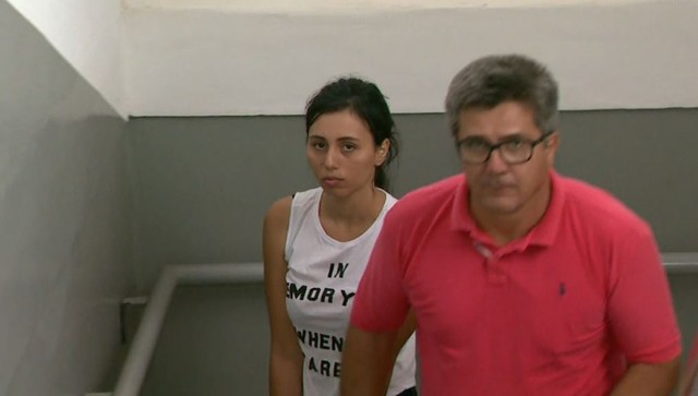 Lauany Viodres do Prado, de 21 anos, foi presa pelo assassinato de comerciante em Franca (Foto: Reprodução/EPTV ).