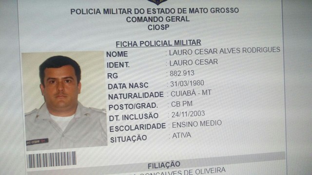 Lauro César Alves Rodrigues trabalha como motorista quando foi morto (Foto: Polícia Civil/Divulgação).