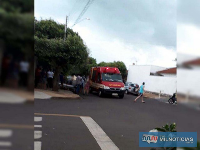 Corpo de bombeiros socorreu o menino ao pronto atendimento municipal, permanecendo em observação. Foto: DIVULGAÇÃO