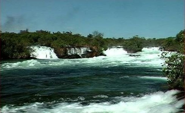 Trecho do Rio Papagaio, em Sapezal (MT) (Foto: Prefeitura de Sapezal/Divulgação).