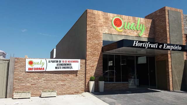 A Qualy Hortifruti e Empório inaugura neste sábado (18), a partir das 9h, seu novo prédio em amplas e modernas instalações. Foto: MANOEL MESSIAS/Agência