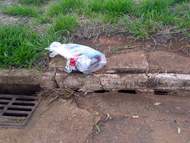 O corpo do bebê foi localizado dentro de um saco plastico no jardim Alvorada, já sem vida. Foto: MinutoMS