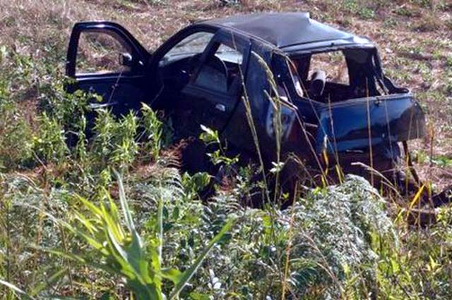 Havia sete ocupantes no Palio envolvido em batida com Hilux que resultou na morte de seis pessoas em Campos Novos na tarde deste domingo (10) (Foto: Jornalismo Simpatia FM/Divulgação)