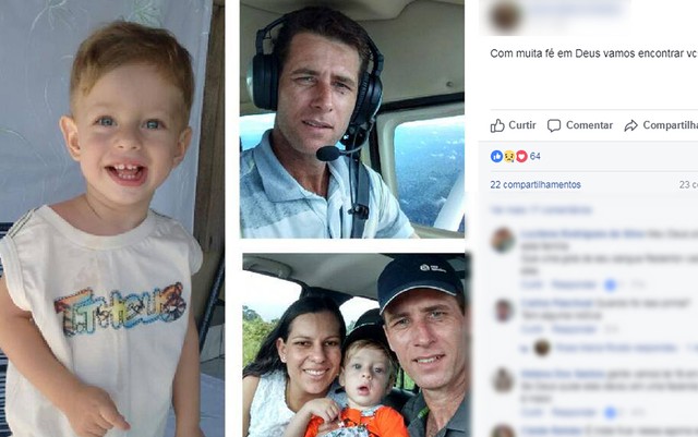 Piloto Leandro Ferreira Pascoal, a mulher e o filho estavam na aeronave que desapareceu entre Juruena e Juara (Foto: Facebook/Reprodução).