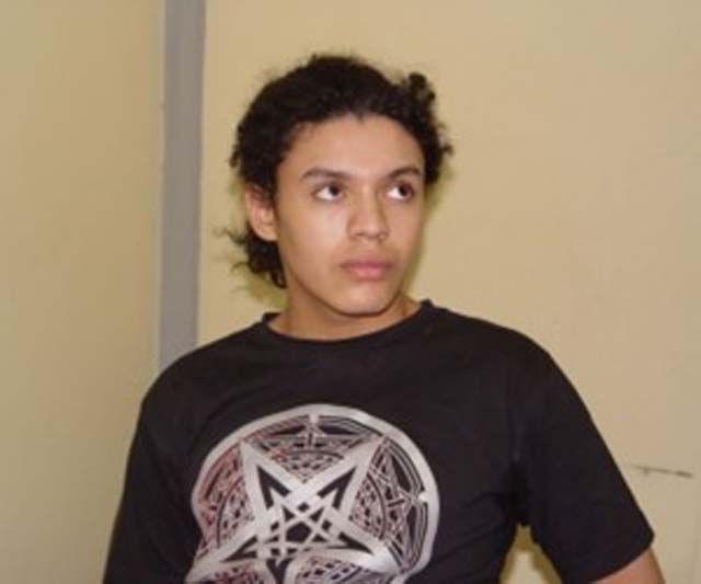 Dyonathan Celestrino, quando foi preso. - Crédito: Reprodução