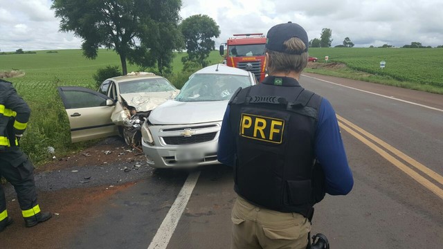 Polícia Rodoviária Federal informa que quatro pessoas morreram em acidente na BR-158, na tarde de terça-feira (2) (Foto: Divulgação/PRF).