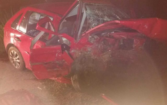 Mãe, filha e neta que morrem estavam em carro que invadiu pista, diz PRF (Foto: PRF/Divulgação).