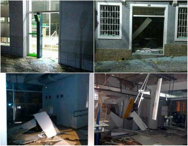 Assaltantes armados com fuzis invadem cinco agências bancárias em Caconde, SP