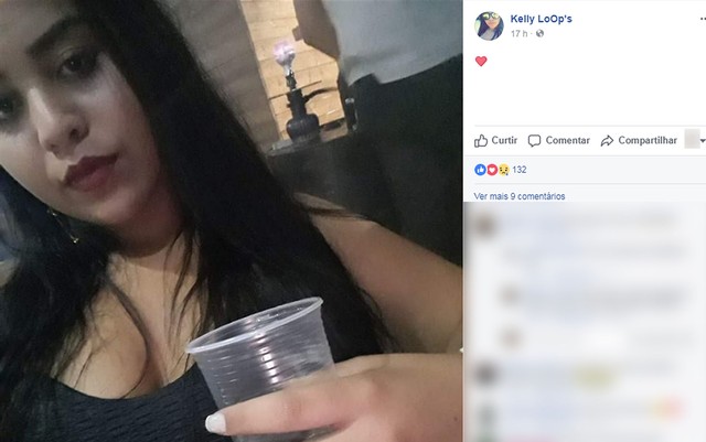 Kelly Cristina Lopes de Morais foi assassinada a tiros em uma via pública de Rondonópolis (MT) (Foto: Facebook/Reprodução).
