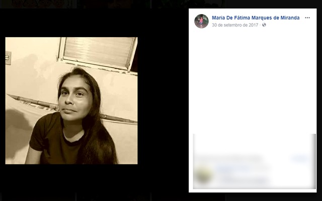 Mulher foi morta a facadas e violentada em Campinas (Foto: Reprodução/Facebook).