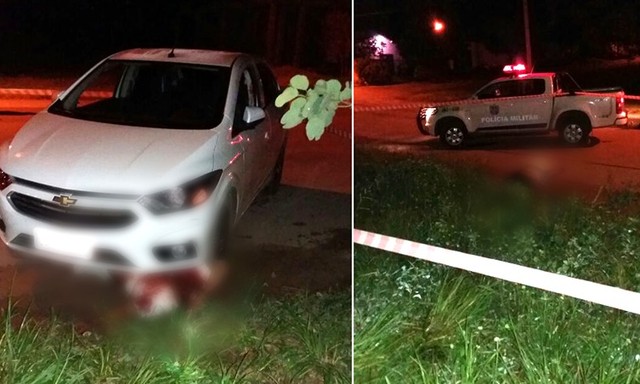 Uma vítima foi esfaqueada e outra baleada e atropelada (Foto: Corpo de Bombeiros/ Divulgação).