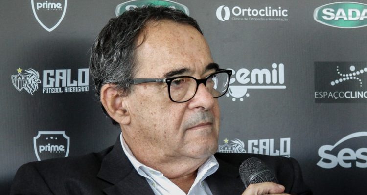 Bebeto de Freitas, de 68 anos, diretor de administração e controle do Atlético-MG. Foto: Bruno Cantini/Atlético-MG