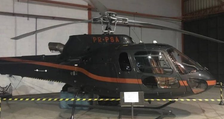 PC apreende helicóptero usado por facção criminosa no Ceará foi apreendido pela Polícia Civil paulista . fotos: Deic - eov (c)