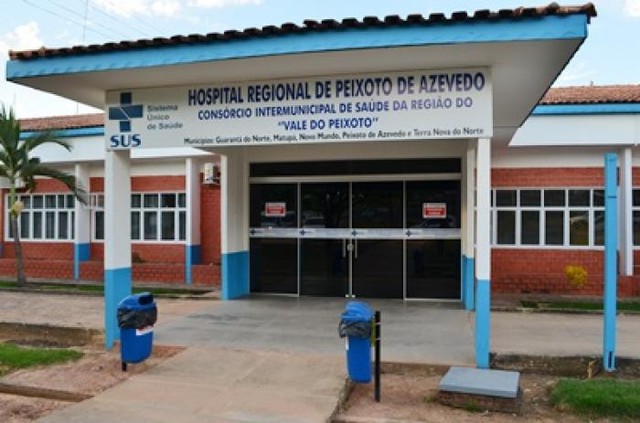 Bebê morreu no Hospital Regional de Peixoto de Azevedo (MT) (Foto: Divulgação).