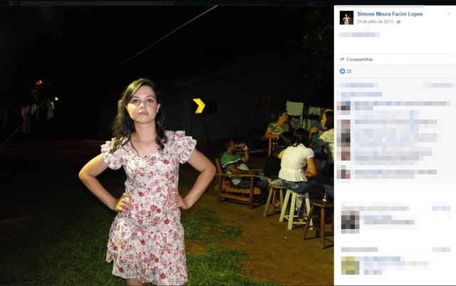 Simone foi encontrada acorrentada à cama em Rio Preto (SP), no dia 12 de março de 2017 (Foto: Reprodução/Facebook/Arquivo).