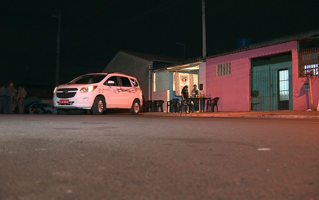 Bar onde um jovem morreu e três ficaram feridos em Sumaré (Foto: Reprodução/EPTV).