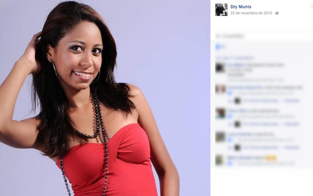 Adriele da Silva Munis foi morta com um tiro no coração (Foto: Reprodução/ Facebook).